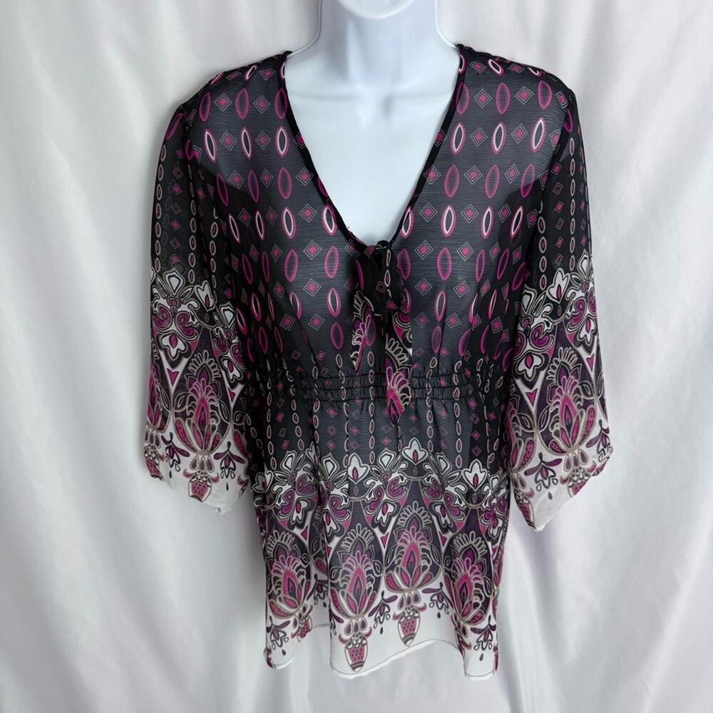 Coldwater Creek Sheer Top Size Small